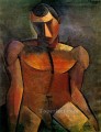 座る裸の男 1908年 パブロ・ピカソ